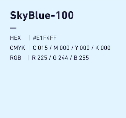 SkyBlue-100 HEX:#E9EEEF CMYK:C011/M005/Y006/k000 RGB:R233/G238/B239